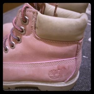 Excellent condition -Timberland pink girls boots